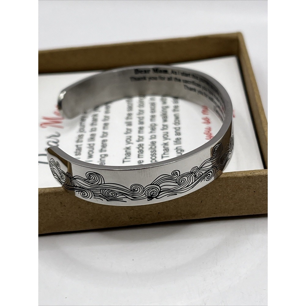 Joycuff‎ Bangle Bracelet Silver Mother of the Bride Thank You Gift - Picture 6 of 8